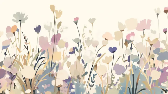 Abstract Wildflowers Watercolor wallpaper from Pixipics