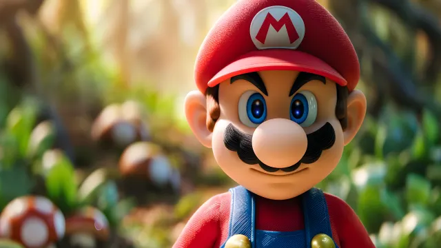 Aesthetic Super Mario Blur wallpaper on Pixipics