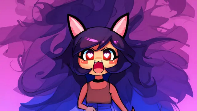 Angry Aphmau Purple wallpaper on Pixipics