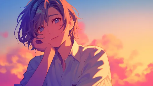 Anime Girl Dreamy Look wallpaper on Pixipics