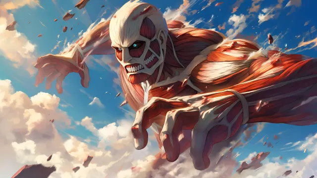 Aot Colossal Titan Attacks wallpaper on Pixipics