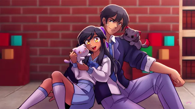 Aphmau And Aaron Romantic wallpaper on Pixipics