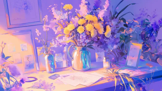 Artistic Flower Arrangement wallpaper on Pixipics