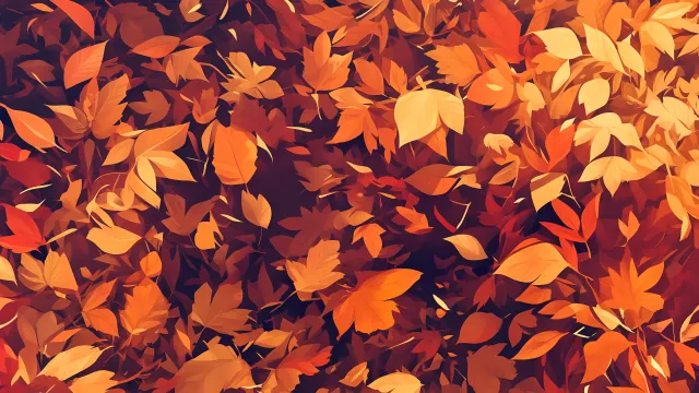 Autumn Leaves Fall Pattern wallpaper on Pixipics