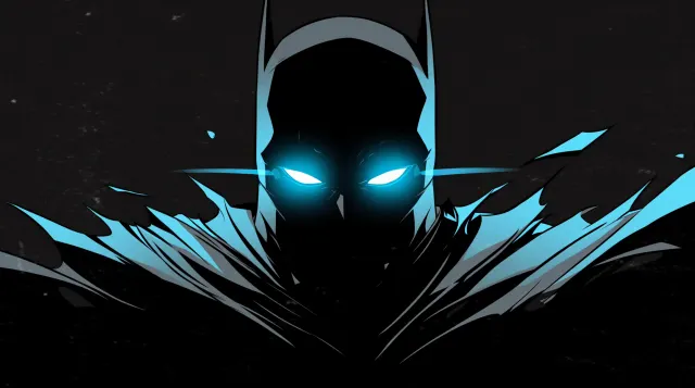 Batman Blue Glowing Eyes Dark Gif wallpaper on Pixipics