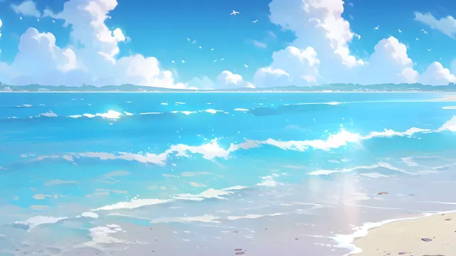 Blue Sea Beach Summer wallpaper on Pixipics