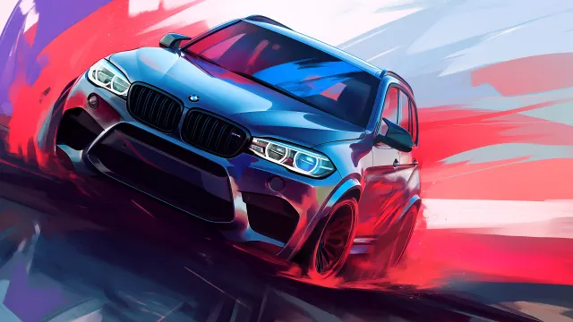 Bmw X5 M Competition Speed Art wallpaper on Pixipics