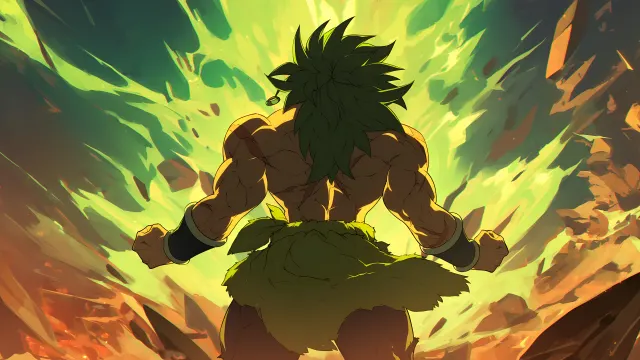 Broly Legendary Super Saiyan Energy wallpaper on Pixipics