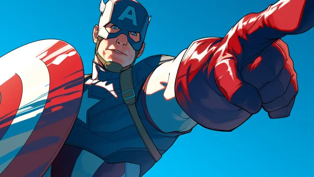Captain America With Shield Blue Marvel wallpaper on Pixipics