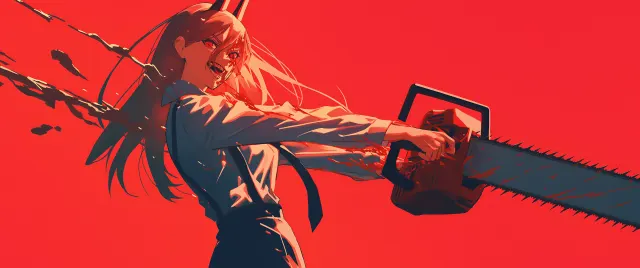 Chainsaw Man Power Red Ultra wallpaper on Pixipics