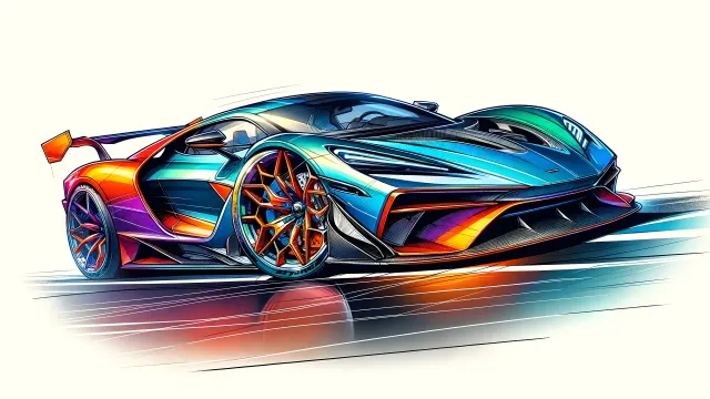 Colorful Mclaren Senna White wallpaper from Pixipics