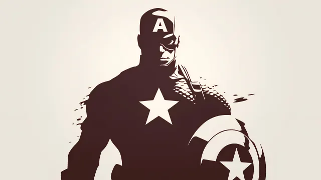 Comics Captain America Heroic Silhouette wallpaper on Pixipics
