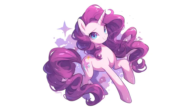 Cute Purple Unicorn White wallpaper from Pixipics