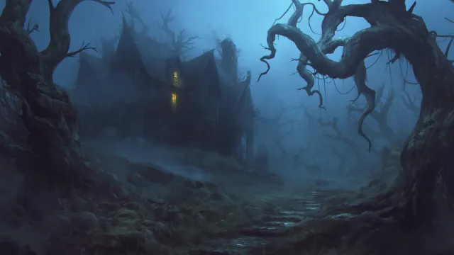 Dark Haunted Forest wallpaper on Pixipics