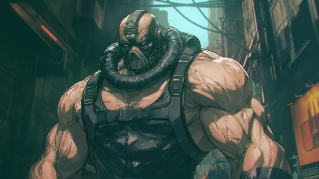 Dc Comics Bane Powerful Stance wallpaper on Pixipics