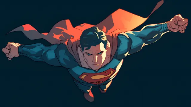 Dc Comics Superman Flying Straight Ahead wallpaper on Pixipics