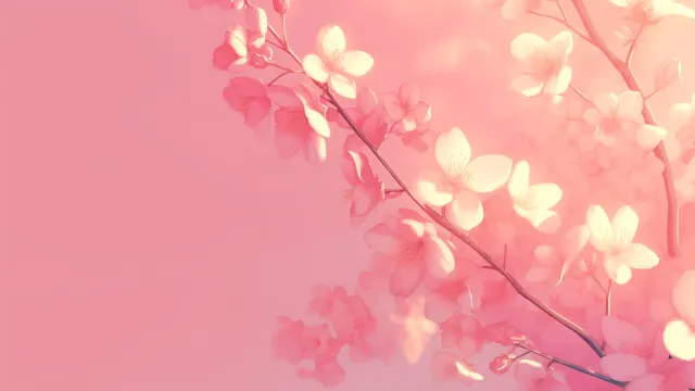 Delicate Pink Floral Minimalist wallpaper from Pixipics