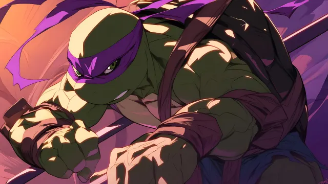 Donatello Tmnt Action Pose Purple Clipart wallpaper on Pixipics