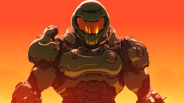 Doom Eternal Doom Slayer Saviour Of Humanity wallpaper on Pixipics