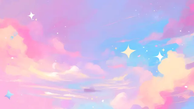 Dreamy Pastel Starry Night wallpaper on Pixipics