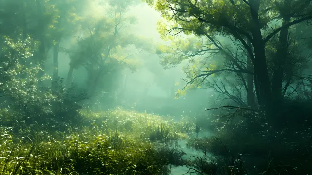Fairycore Misty Forest wallpaper from Pixipics