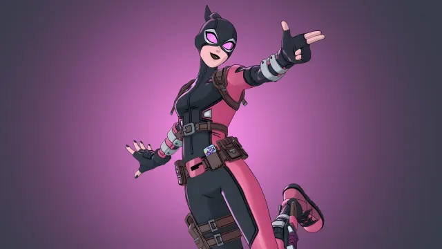 Fortnite Gwenpool Black Suit Skin wallpaper on Pixipics