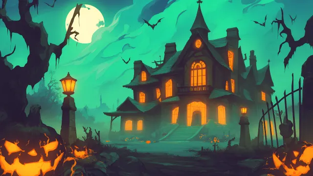 Haunted House Halloween wallpaper on Pixipics