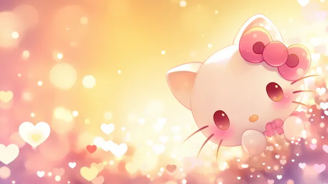 Hello Kitty Happy Cute Cat wallpaper on Pixipics
