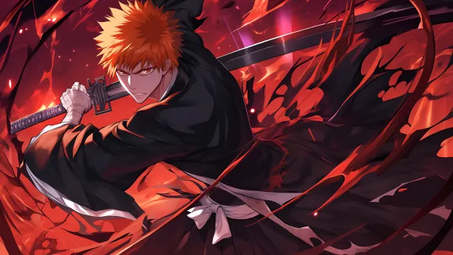 Ichigo Kurosaki Bankai Bleach Anime wallpaper on Pixipics