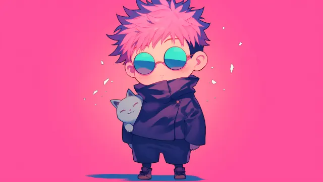 Jujutsu Kaisen Satoru Gojo Minimalist wallpaper from Pixipics