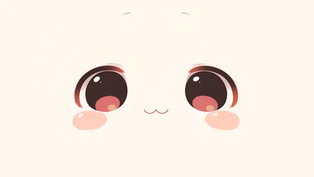 Kawaii Minimalist Face Adorable Blush wallpaper from Pixipics