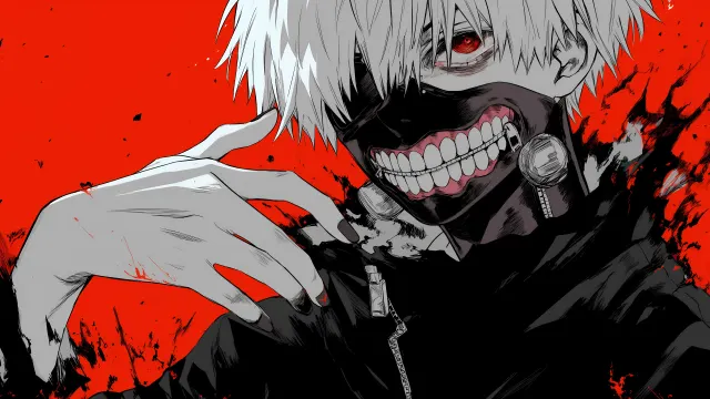 Ken Kaneki Halloween Mask wallpaper on Pixipics