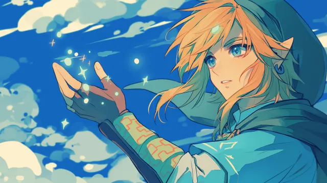Legend Of Zelda Link Light Magic wallpaper on Pixipics