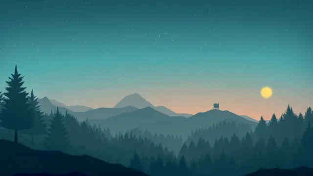 Lonely Cabin Starry Night wallpaper on Pixipics