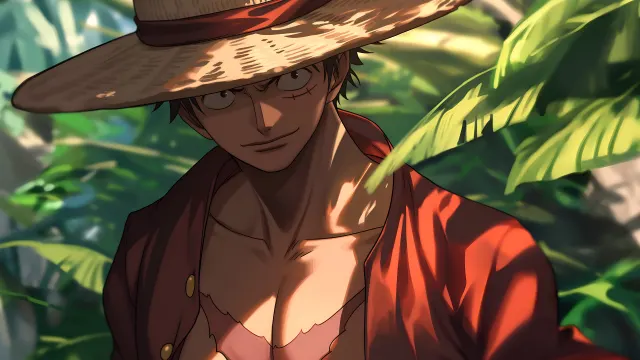 Luffy One Piece Mystical Jungle wallpaper on Pixipics