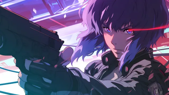Makoto Kusanagi Ghost In The Shell Cyberpunk wallpaper on Pixipics