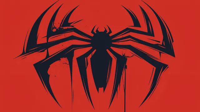 Marvel Spiderman Distressed Logo wallpaper on Pixipics