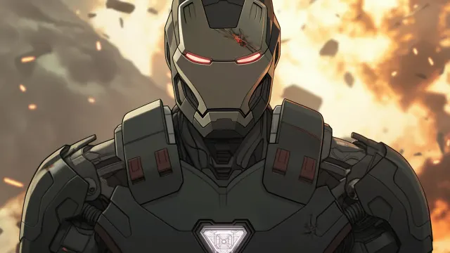 Marvel War Machine On Battle wallpaper on Pixipics