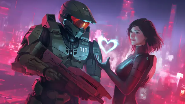 Master Chief And Cortana Valentines wallpaper from Pixipics