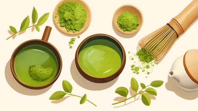 Matcha Tea Ceremony Green wallpaper on Pixipics