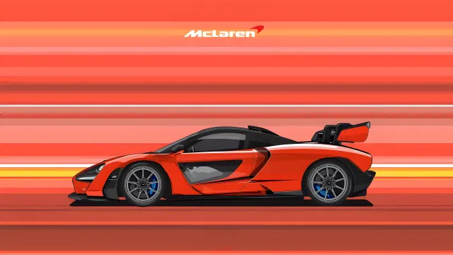 Mclaren Red Lines wallpaper on Pixipics