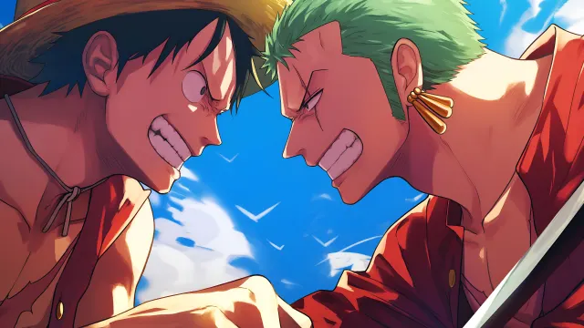 Monkey D Luffy Roronoa Zoro One Piece wallpaper on Pixipics
