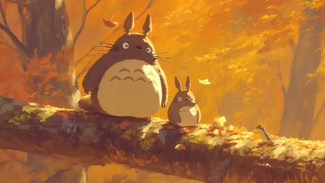 My Neighbor Totoro Autumn Forest wallpaper from Pixipics