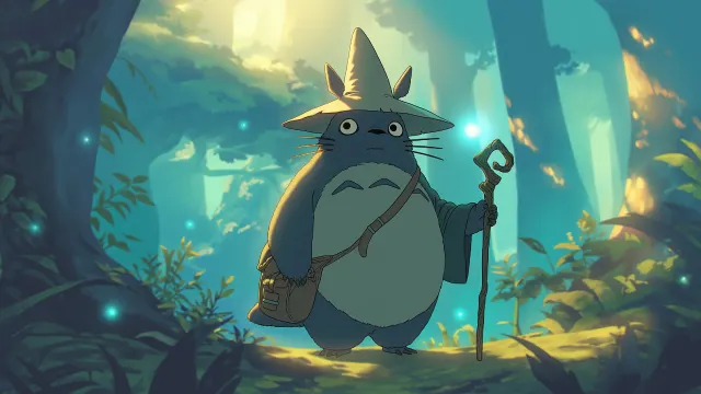 My Neighbor Totoro Forest Spirit Magic Wand wallpaper from Pixipics