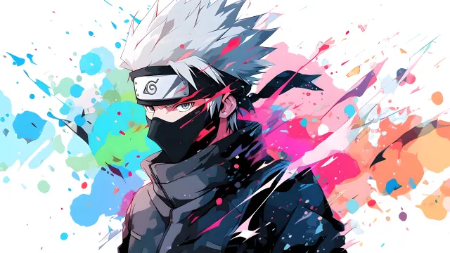 Naruto Kakashi Colorful Art wallpaper from Pixipics