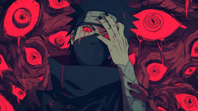 Naruto Obito Scary Red Eyes wallpaper on Pixipics