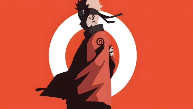 Naruto Orange Minimalist wallpaper on Pixipics
