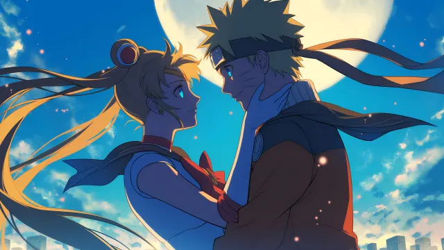 Naruto Sailor Moon Moonlight Romance wallpaper on Pixipics