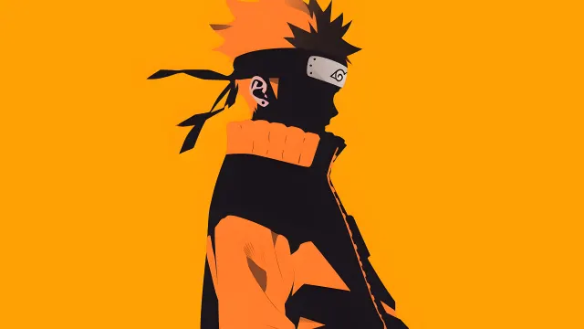 Naruto Uzumaki Orange Minimalist wallpaper from Pixipics