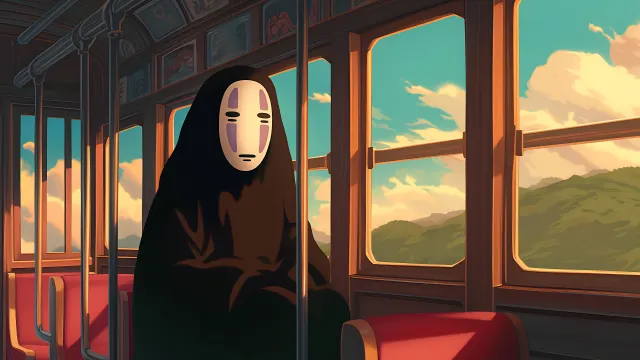 No Face Spirited Away Studio Ghibli wallpaper on Pixipics